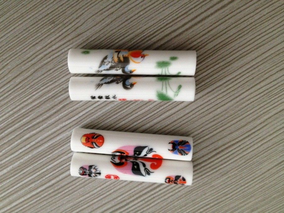 Chopsticks cushion of blue and white porcelain
